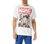 Marvel Heroes Comics T-Shirt, Blanc (White White), (Taille Fabricant: Large) Homme