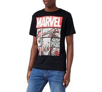 Marvel T-Shirt Heroes Comics pour Homme, Noir, M UK