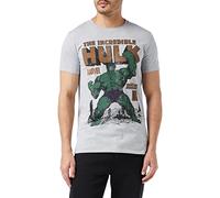 Marvel T-Shirt Hulk Rage pour Homme, Gris (Grey Marl SPO), XL UK
