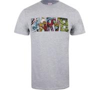 Marvel - T-shirt Logo pour homme TV860 (M) (Gris)