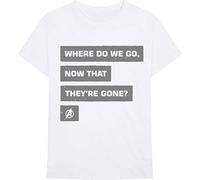 Marvel - T-Shirt # M Unisex White # Avengers Now That They're Gone [Import]
