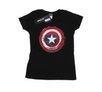 Marvel - T-shirt motif Captain America motif/style Bouclier éclaboussé (BI34477)