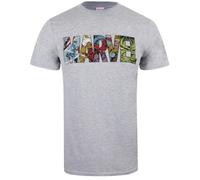 Marvel - T-shirt motif logo style bande dessinée - Homme (TV860)
