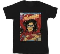 Marvel - T-shirt pour garçon "Ms Marvel Comic Poster" BI26474 (104) (Noir)