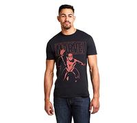 Marvel T-Shirt Spiderman Logo Swing pour Homme, Noir (Noir Noir), L UK