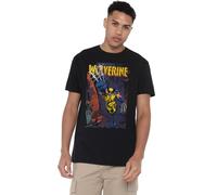 Marvel T-Shirt Unisexe Marvel Wolverine Backstreet Strike, Noir, Noir, 5XL