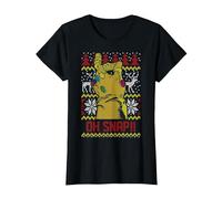 Marvel Thanos Oh Snap!! Pull de Noël Ugly T-Shirt, Femme, Noir, L