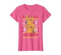 Marvel Thanos Oh Snap!! Pull de Noël Ugly T-Shirt, Femme, Rose Chiné, S