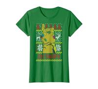 Marvel Thanos Oh Snap!! Pull de Noël Ugly T-Shirt, Femme, Vert Kelly, S