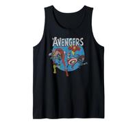 Marvel The Avengers Classic and Retro Group Portrait Vintage Débardeur