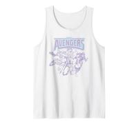 Marvel The Avengers Earth Mightiest Heros Retro Vintage Team Débardeur
