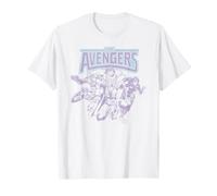 Marvel The Avengers Earth Mightiest Heros Retro Vintage Team T-Shirt