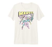 Marvel The Avengers Retro and Classic Group Portrait Vintage T-Shirt Haut de Gamme