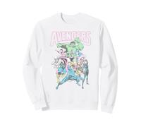 Marvel The Avengers Retro Classic Group Portrait Vintage Sweatshirt