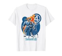 Marvel The Fantastic Four: First Steps Heroic Family Shot T-Shirt, Homme, Blanc, 5XL