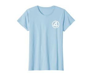 Marvel The Fantastic Four: First Steps Left Pocket 4 Logo T-Shirt