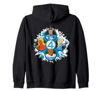 Marvel The Fantastic Four: First Steps Retro Team Circles Sweat à Capuche