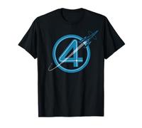 Marvel The Fantastic Four: First Steps Spacecraft "4" Logo T-Shirt