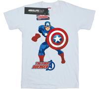 Marvel - "The First Avenger" T-shirt pour homme BI5871 (S) (Blanc)