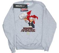 Marvel - "The Mighty Avenger" Sweat-shirt pour fille BI2716 (116) (Gris)