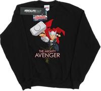 Marvel - "The Mighty Avenger" Sweat-shirt pour filles BI2716 (152-158) (Noir)