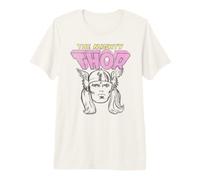 Marvel The Mighty Thor Classic Retro Comic Portrait Vintage T-Shirt Haut de Gamme