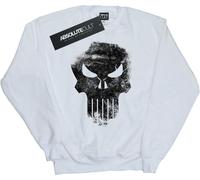 Marvel - "The Punisher Distrressed Skull" Sweat-shirt pour garçon BI25529 (152-158) (Blanc)