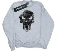 Marvel - "The Punisher Distrressed Skull" Sweatshirt für Jungen BI25529 (128) (Grau)