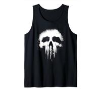 Marvel The Punisher Scary Grungy Skull Logo Débardeur