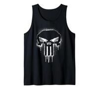 Marvel The Punisher Spray Painted Skull Drip Débardeur, Homme, Noir, XL