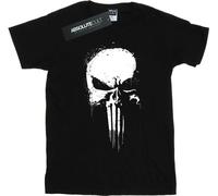 Marvel - "The Punisher Spray Skull" T-shirt pour filles BI27491 (116) (Noir)