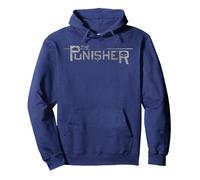 Marvel The Punisher Target in Sight Logo Sweat à Capuche, Unisexe pour Adultes, Bleu Marine, M