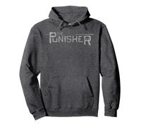 Marvel The Punisher Target in Sight Logo Sweat à Capuche, Unisexe pour Adultes, Chiné Foncé, S
