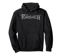 Marvel The Punisher Target in Sight Logo Sweat à Capuche, Unisexe pour Adultes, Noir, S