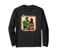 Marvel The Vision and The Scarlet Witch Retro Comic Manche Longue