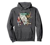 Marvel Thor vs. Loki Comic Book Sweat à Capuche, Unisexe pour adultes, Chiné Foncé, S