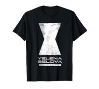 Marvel Thunderbolts Yelena Belova Black Widow Logo T-Shirt, Homme, Noir, S