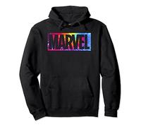 Marvel Tie Dye Box Logo Typo Sweat à Capuche