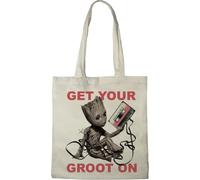 MARVEL TOTE BAG GET YOUR GROOT ON», REFERENCE : BWGUGAMBB005, ECRU, 38 X 42 CM