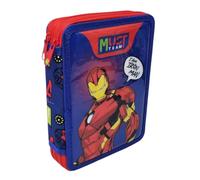 Marvel Trousse double compartiment complète pour l'école Iron Man Must Team 31 accessoires