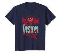 Marvel Universe The Vision T-Shirt, Enfant, Bleu Marine, 3 Ans