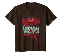 Marvel Universe The Vision T-Shirt, Enfant, Marron, 6 Ans