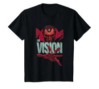 Marvel Universe The Vision T-Shirt, Enfant, Noir, 4 Ans
