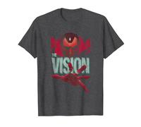 Marvel Universe The Vision T-Shirt, Homme, Chiné Foncé, L