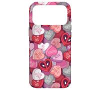 Marvel Valentine’s Day Candy Hearts Deadpool Anti-Love Coque pour iPhone 17 Pro Max