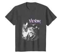 Marvel Venom City Shadows T-Shirt, Enfant, Chiné Foncé, 4 Ans