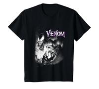 Marvel Venom City Shadows T-Shirt, Enfant, Noir, 10 Ans
