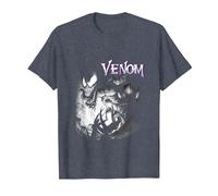 Marvel Venom City Shadows T-Shirt, Homme, Bleu Chiné, 5XL