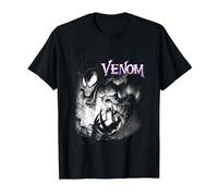 Marvel Venom City Shadows T-Shirt, Homme, Noir, 5XL