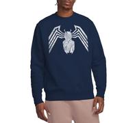 Marvel Venom Emblem Sweat-Shirt Unisexe, Bleu Marine, M